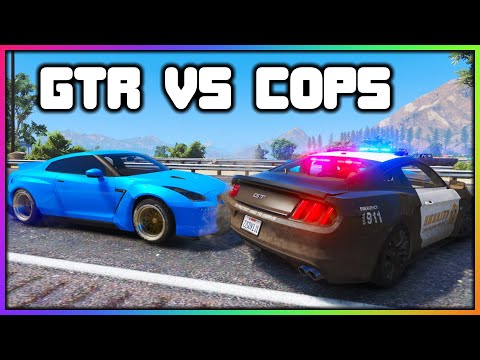 gta 5 roleplay - nissan gtr cop trolling | redlinerp